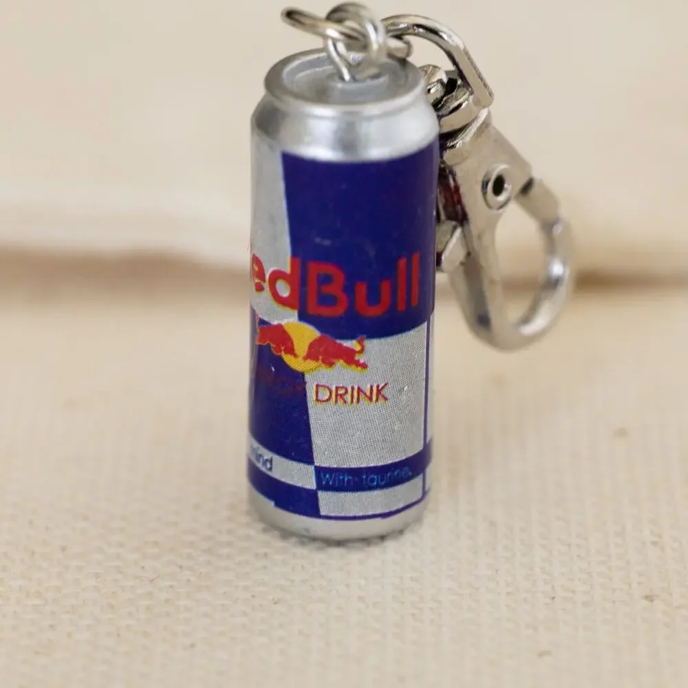 Y2K Red Bull Can Keychain – Mini Collectible, Lightweight, Brand New